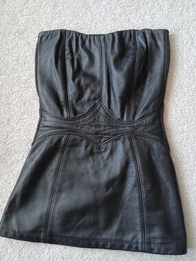 Sky XS Chocolate Brown Strapless Top